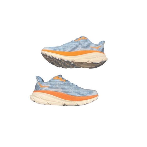 Hoka Clifton 9 Women's Running Shoes Blue/Orange Size 6.5B Sneakers - Picture 3 of 12
